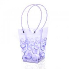 Écologique adaptez la fleur aux besoins du client Carry Bags Printing pp en plastique avec accrocher pour l'usine mise en pot